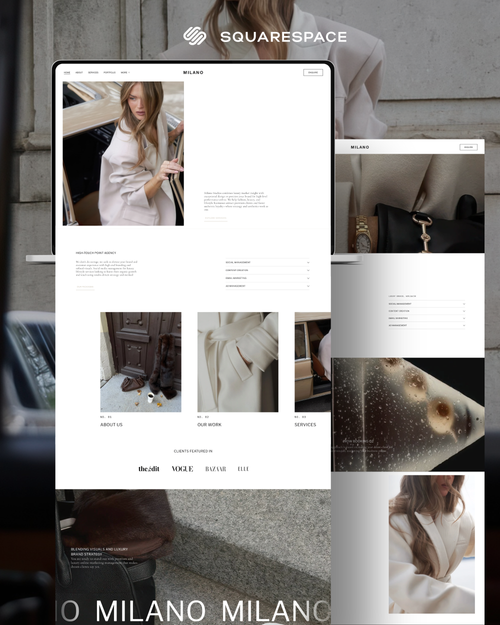 Milano Squarespace Template